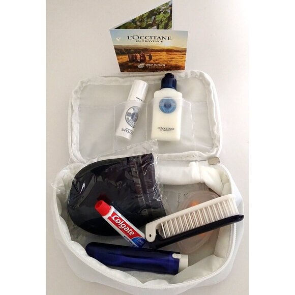 AIR CHINA Business Class 2018 L'Occitane En Provence AMENITY KIT Open Box - Picture 1 of 9